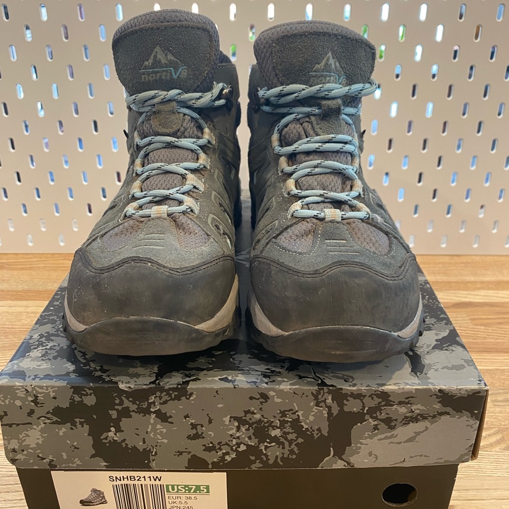 Nortiv8 Gray Hiking Boots size 7.5, excellent condition